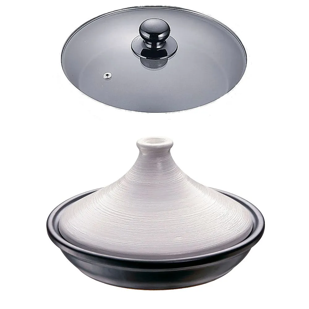 62-6350-06　［Discontinued］Brodia IH Tazin Pot (w/Glass Lid) 19 cm White　3002