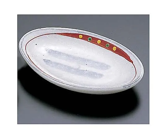 62-6841-32　［Discontinued］Nishiki Botan Elliptical Small Plate T02-10