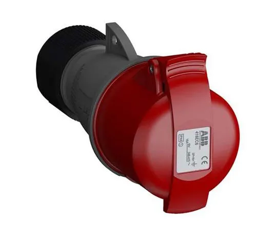 63-8447-25　ABB Easy & Safe Series, IP44 Red Cable Mount 3P+N+E Industrial Power Socket, Rated At 16A, 415 V　2CMA102023R1000  416EC6