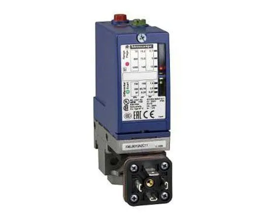 63-8429-22　Telemecanique Sensors Air, Fresh Water, Hydraulic Oil, Sea Water Pressure Switch, 1 C/O 0 → 10bar, 240 V ac, 250　XMLB010A2C11