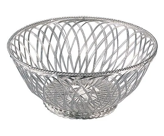62-6693-11　［Discontinued］Hand Knitted Basket French Basket Round　03410070