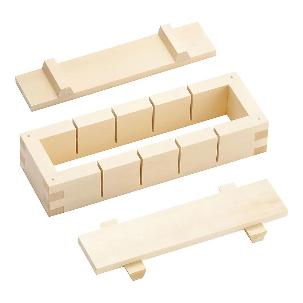 62-6473-76　［Discontinued］Wooden Oshi-zushi Gokkiri (plain wood)