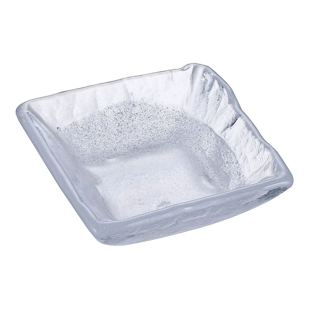 62-6845-46　［Discontinued］Glass Japanese Cuisine Hak***tsu Hexagonal Bowl (Small)