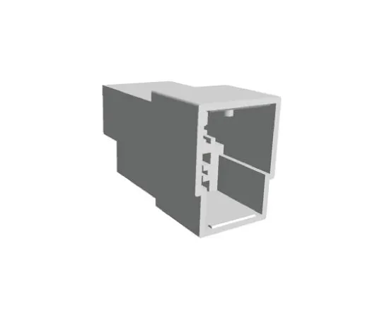 64-0222-20　TE Connectivity AMP FASTIN-FASTON Series, 3 Way Nylon 66 Crimp Terminal Housing, 6.35mm Tab Size, Natural　926097-1