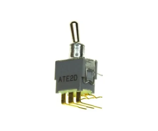 64-0301-02　KNITTER-SWITCH Double Pole Double Throw (DPDT) Toggle Switch, Latching, PCB　ATE2D-RA