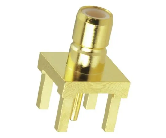 64-0283-37　Amphenol Through Hole Standard SMB Connector, 50Ω Impedance, Solder Termination, Coaxial cable type　SMB1251B1-3GT30G-50