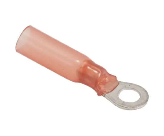 64-0221-66　TE Connectivity DuraSeal Series Insulated Crimp Ring Terminal, 4mm Stud Size, 0.5mm² to 1mm² Wire Size, Red　138601-000