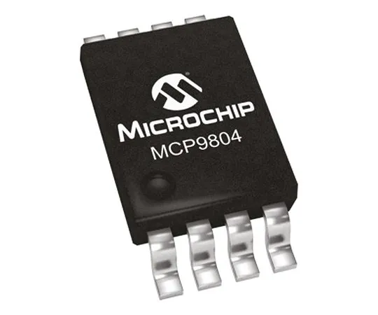 64-0306-49　Microchip MCP9804-E/MS, Temperature Converter -40 → +125 °C ±1°C Serial-I2C, SMBus, 8-Pin MSOP　MCP9804-E/MS