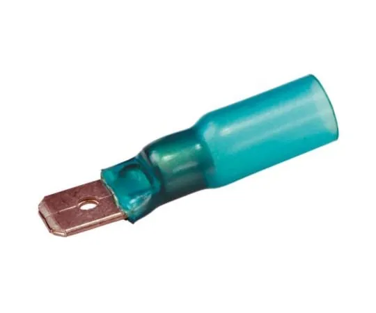 64-0218-89　TE Connectivity DuraSeal Series , Blue Insulated Crimp Tab Terminal, 1.5mm² to 2.5mm², 16AWG to 14AWG, 6.35 x 0.8mm Tin　467777-000