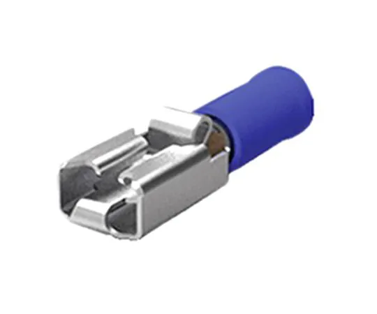 64-0219-05　TE Connectivity PIDG Positive Lock .250 EX Series Blue Insulated Crimp Receptacle, 6.35 x 0.81mm, 1.5mm² to 2.5mm²,　165536-1