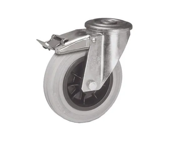 64-0274-41　LAG Stem Swivel Castors 14312G FR FB, 110kg, Rubber tyres　14312G FR  FB