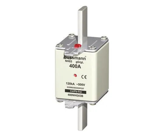 64-0307-23　Cooper Bussmann 400A 03 NH Centred Tag F***, gG - gL, 500V ac　400NHG03B