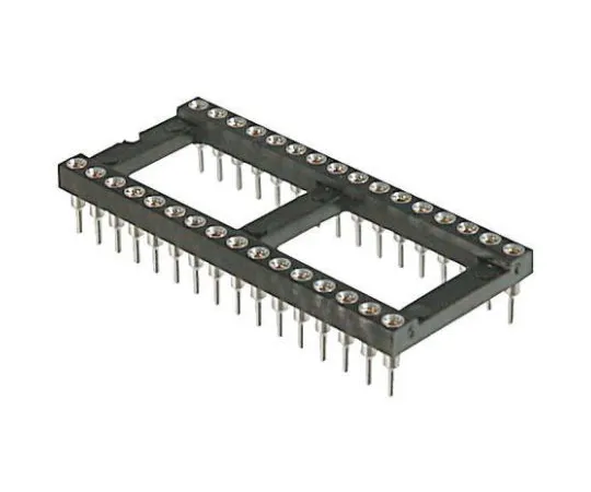 64-0199-27　ASSMANN WSW 2.54mm Pitch Vertical 24 Way, Through Hole Turned Pin Open Frame IC Dip Socket, 3A　AR 24 HZL/7-TT