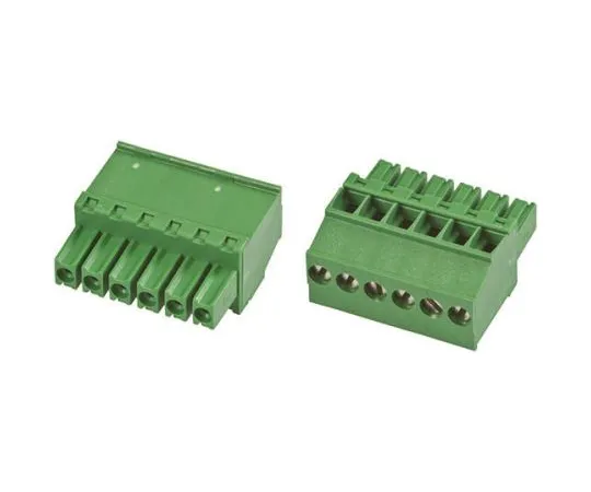 64-0342-99　TE Connectivity Non-F***d Terminal Block, 6 Way/Pole, Screw Down Terminals, 30 → 14 AWG Cable Mount, Nylon, 300 V　1986370-6