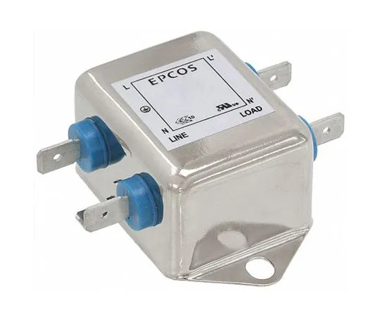 64-0301-35　EPCOS B84111F Series 6A 250 V ac/dc 60Hz Flange Mount RFI Filter, with Tab Terminals, Single Phase　B84111F0000B060