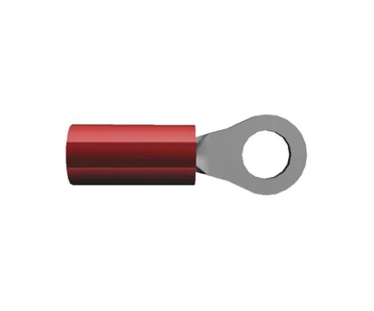 64-0339-63　TE Connectivity PIDG Series Insulated Crimp Ring Terminal, M2.5 Stud Size, 0.26mm² to 1.65mm² Wire Size, Red　52273-1