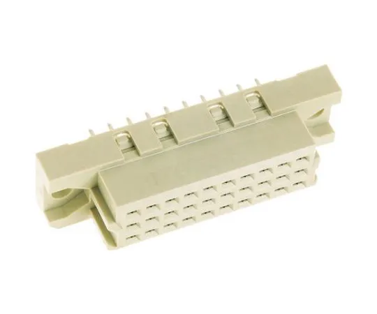 64-0268-08　Harting 30 Way 2.54mm Pitch, Type 3C Class C2, 3 Row, Straight DIN 41612 Connector, Socket　09252306841