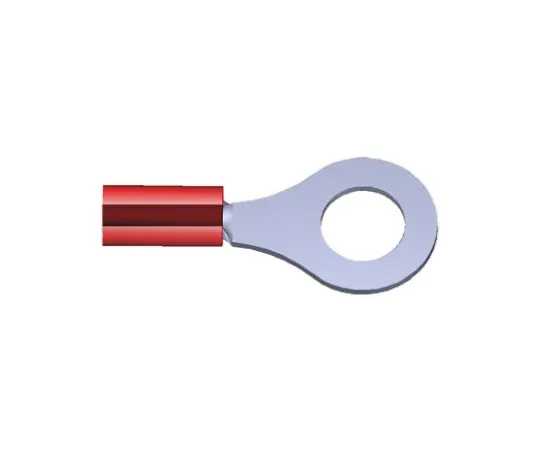 64-0339-60　TE Connectivity PIDG Series Insulated Crimp Ring Terminal, M6 (1/4) Stud Size, 0.26mm² to 1.65mm² Wire Size, Red　2-320571-4