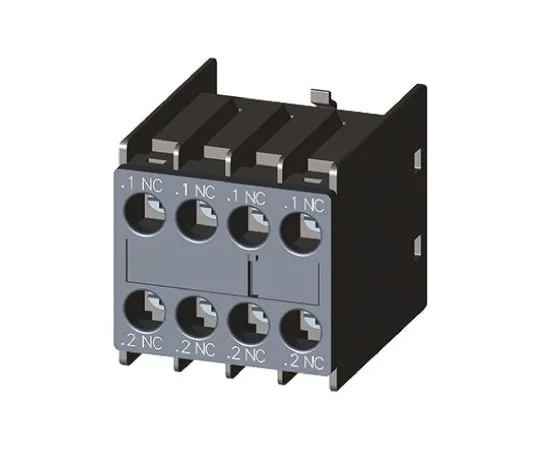 64-0314-98　Siemens Sirius Innovation 3RH2, 4NC (4), Auxiliary Contact, Snap-On, 6 A dc, 10 A ac　3RH2911-1FA04