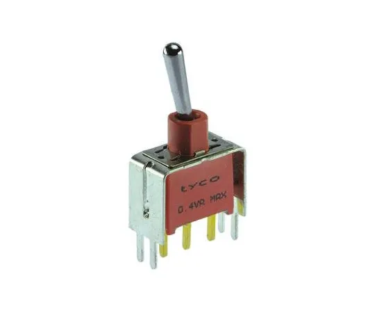 64-0344-39　TE Connectivity Single Pole Double Throw (SPDT) Toggle Switch, Latching, PCB　3-1825136-7