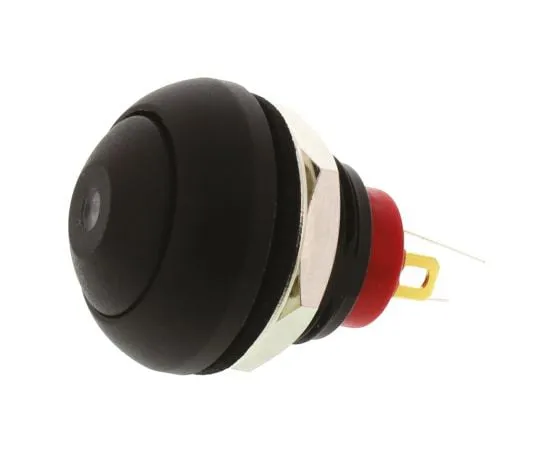 64-0301-18　KNITTER-SWITCH Single Pole Single Throw (SPST) Momentary Red LED Miniature Push Button Switch, IP67, 12.9 (Dia.)mm,　DPWL 1CGKR