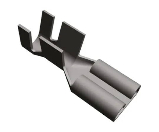64-0218-52　TE Connectivity FASTON .250 Series Crimp Receptacle, 6.35 x 0.81mm, 4mm² to 6mm², 11AWG to 10AWG, Tin Plated　1-160301-6