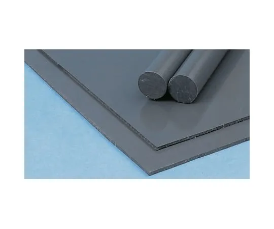64-0222-32　Grey PVC Plastic Sheet, 1m x 500mm x 1mm　438-6370
