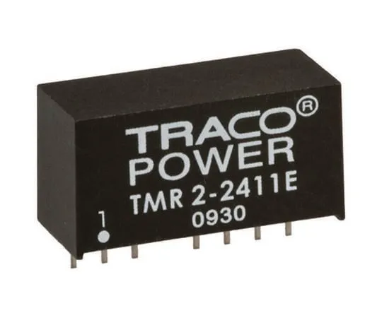 64-0320-70　TRACOPOWER TMR 2E 2W Isolated DC-DC Converter Through Hole, Voltage in 36 → 75 V dc, Voltage out 5V dc　TMR 2-4811E
