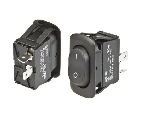 64-0318-49　ZF Single Pole Single Throw (SPST), Latching Rocker Switch Panel Mount　KSF2ANB1BBD