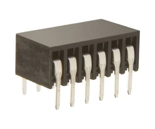 64-0225-74　HARWIN 2.54mm Pitch 12 Way 2 Row Right Angle PCB Socket, Through Hole, Solder Termination　M20-7880646