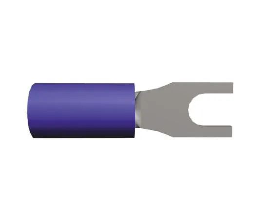 64-0342-46　TE Connectivity PIDG Series Insulated Crimp Spade Connector, 1.25mm² to 2mm², 16AWG to 14AWG, M3.5 Stud Size Nylon, Blue　328281
