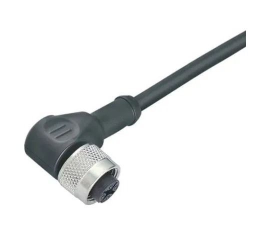 64-0314-36　Binder Right Angle M12 to Unterminated Cable assembly, 5 Core 5m Cable　79-3444-35-05