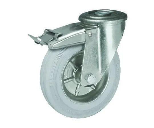 64-0272-27　LAG Stem Swivel Castors 12662G FR FB, 120kg, Rubber tyres　12662G FR  FB