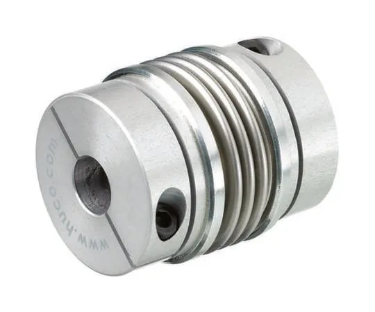 64-0268-63　Huco Stainless Steel 34mm OD Bellows Coupling With Set Screw Fastening　530.34.3232