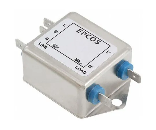 64-0301-27　EPCOS B84111F Series 20A 250 V ac/dc 60Hz Flange Mount RFI Filter, with Tab Terminals, Single Phase　B84111F0000B120