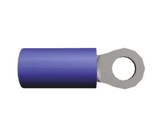 64-0221-26　TE Connectivity PIDG Series Insulated Crimp Ring Terminal, M3.5 Stud Size, 1mm² to 2.6mm² Wire Size, Blue　320619