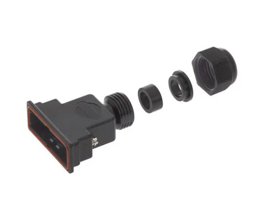 64-0263-63　Harting D-sub Waterproof Series Polymer D-sub Connector Backshell, 15 Way　09670150438