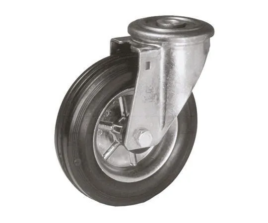 64-0272-16　LAG Stem Swivel Castors 12662 FB, 120kg, Rubber tyres　12662      FB
