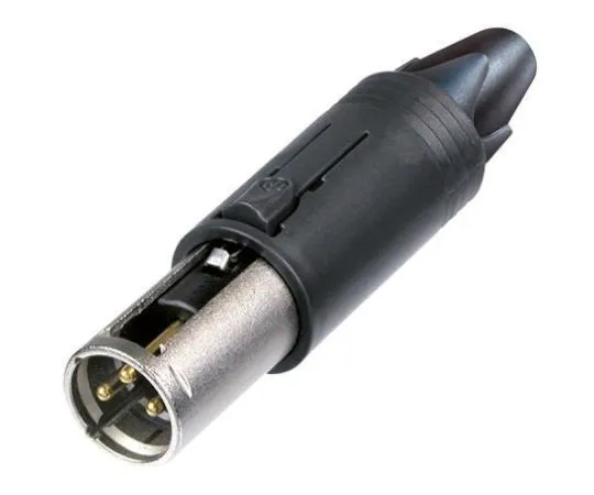 64-0272-75　Neutrik 3 Way Cable Mount XLR Connector, Female, Gold Plated Contacts, 50 V　NC3FM-C