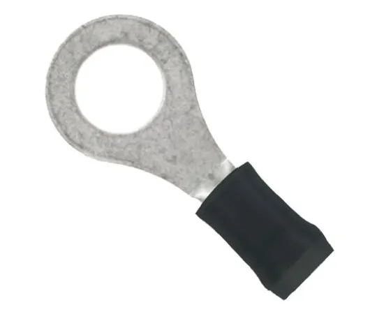 64-0342-04　TE Connectivity PIDG Series Insulated Crimp Ring Terminal, M2.5 Stud Size, 0.26mm² to 0.4mm² Wire Size, Black　151438