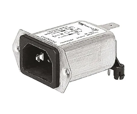 64-0331-90　Male C14 IEC Filter Panel Mount,Rated At 15A,250 V ac　5120.0007.0