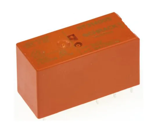 64-0219-53　TE ConnectivityRT1 SPDT Non-Latching Relay PCB Mount, 5V dc Coil, 16A　RT314005