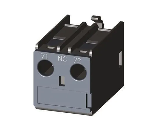64-0314-92　Siemens Sirius Innovation 3RH2, NC (1), Auxiliary Contact, Snap-On, 6 A ac, 10 A dc　3RH2911-1AA01