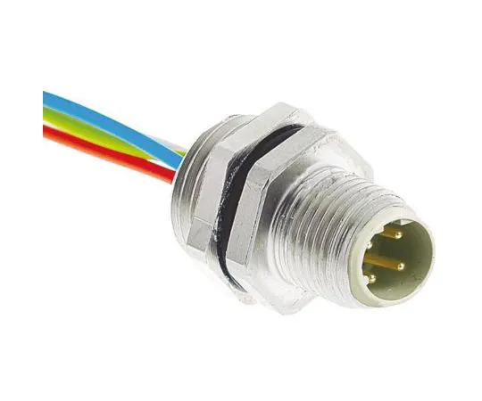 64-0326-05　HARTING Straight M12 to Unterminated Connector & Cable, 500mm Cable　21033711403