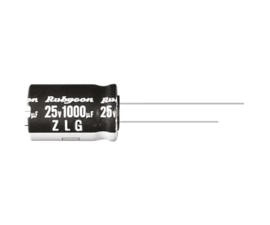64-0305-24　Rubycon 1200μF 35V dc Aluminium Electrolytic Capacitor, Through Hole 16 (Dia.) x 20mm +105°C 16mm 7.5mm　35ZL1200MEFC16X20