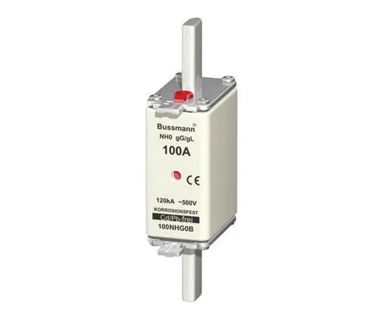 64-0307-02　Cooper Bussmann 100A 0 NH Centred Tag F***, gG - gL, 500V ac　100NHG0B