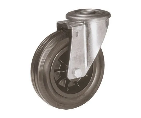 64-0272-29　LAG Stem Swivel Castors 14304 FB, 50kg, Rubber tyres　14304      FB