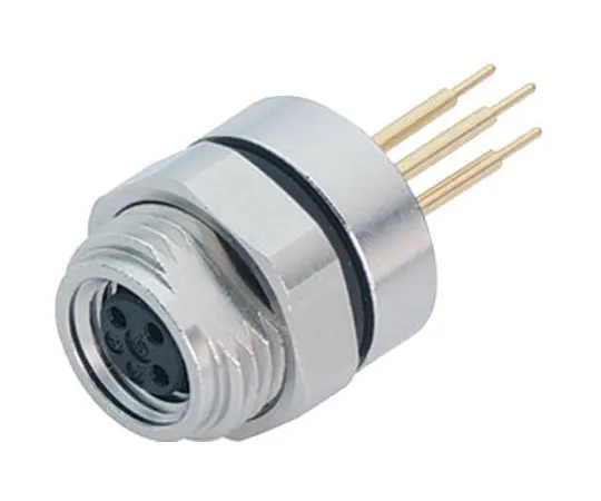 64-0317-34　Binder 718 Series M8 Panel Mount Connector, 4 contacts Socket　09-3390-80-04