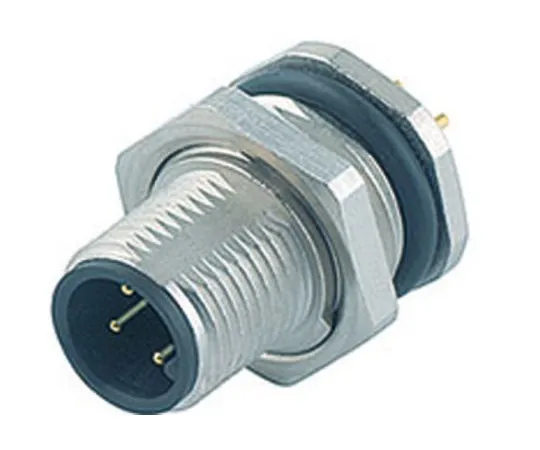 64-0324-37　Binder 713 Series M12 Panel Mount Connector, 8 contacts Socket　09-3481-90-08
