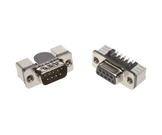 64-0263-69　Harting D-Sub Standard Series, 9 Way Right Angle SMT PCB D-sub Connector Plug, 2.76mm Pitch, with 4-40 UNC Female　09551666820741